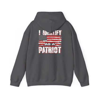 I Identify As A Patriot Hoodie - Back Design