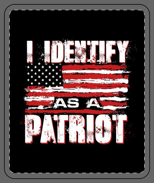 I Identify As A Patriot Fleece Blanket