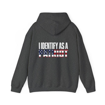 I Identify As A Patriot Hoodie - Back Design