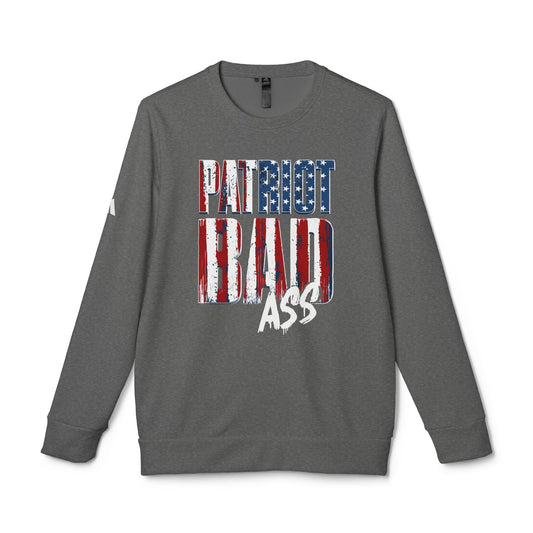 Patriot Bad Ass Adidas Fleece Crewneck Sweatshirt - Front Design