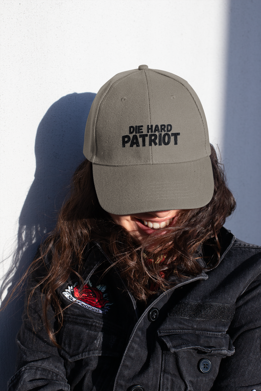 Die Hard Patriot Embroidered Distressed Hat