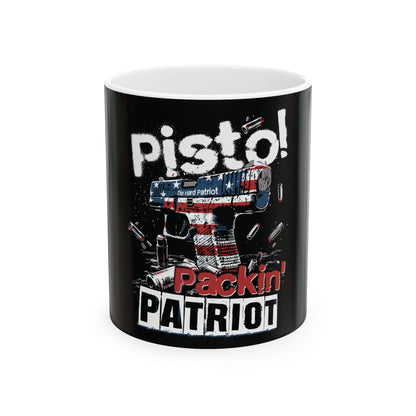 Pistol Packin' Patriot Ceramic Coffee Mug