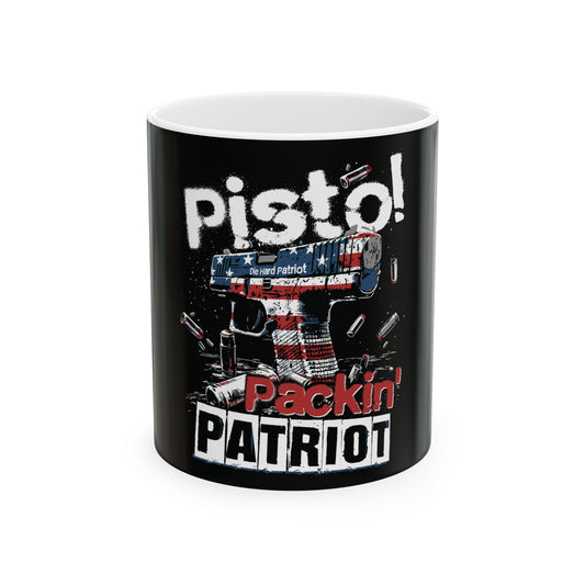 Pistol Packin' Patriot Ceramic Coffee Mug