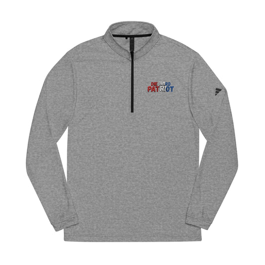 Die Hard Patriot Color Embroidered Adidas Quarter-Zip Pullover