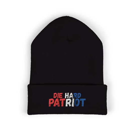 Die Hard Patriot Colored Embroidered Beanie