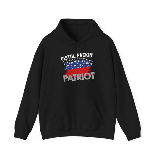 Pistol Packin' Patriot Hoodie - Front Design