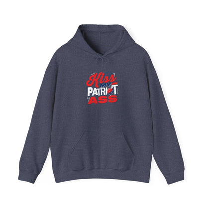 Kiss My Patriot Ass Hoodie - Front Design