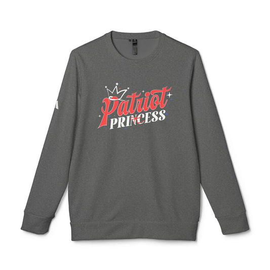 Patriot Princess Adidas Fleece Crewneck Sweatshirt - Front Design